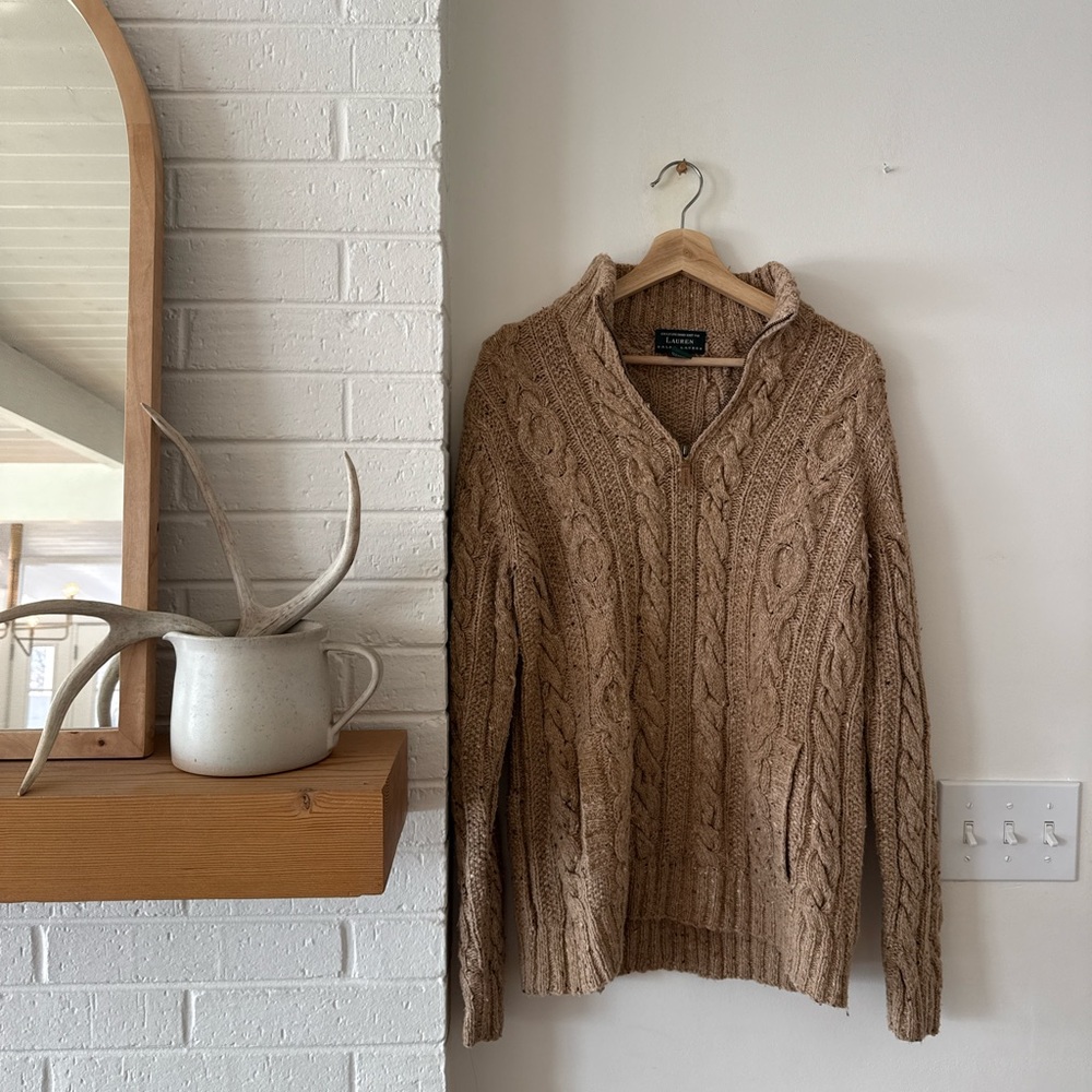 Ralph Lauren Beige Knit Sweater